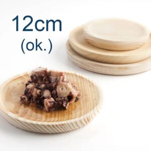 12 cm Drewniany talerz do ośmiornicy